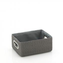 Kela Koš RIMOSSA 28x20x12cm, plast šedý, kovový úchyt Kela Koš RIMOSSA 28x20x12cm, plast šedý, kovový úchyt
