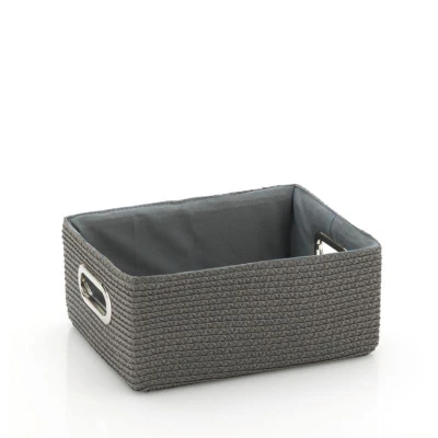 Kela Koš RIMOSSA 31x23x14cm, plast šedý, kovový úchyt Kela Koš RIMOSSA 31x23x14cm, plast šedý, kovový úchyt