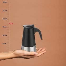 Kela Konvice na espresso Ferrara nerez černá 19,5 cm 10,0 cm 300,0 ml