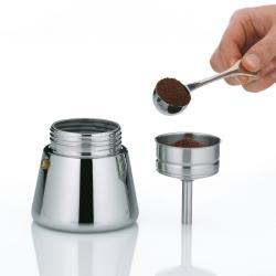 Kela Konvice na espresso Ferrara nerez černá 19,5 cm 10,0 cm 300,0 ml