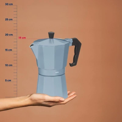 Kela Konvice na espresso kouřově modrá 19 cm x 9 cm 300 ml