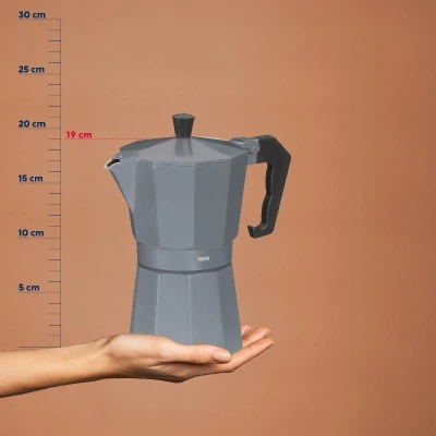 KELA Konvice na espresso tmavě šedá 19,0cm 9,0cm 300 ml