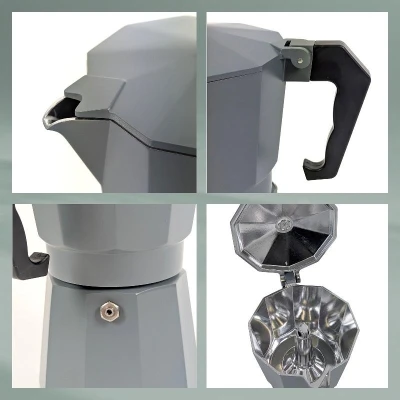 KELA Konvice na espresso tmavě šedá 19,0cm 9,0cm 300 ml