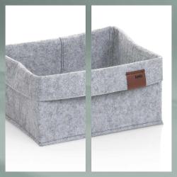 Kela Koš Fay 26x19 cm filc světle šedá