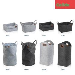 Kela Koš Fay 35x25 cm filc tmavě šedá
