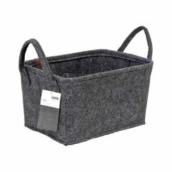 Kela Koš Fay 35x25 cm filc tmavě šedá