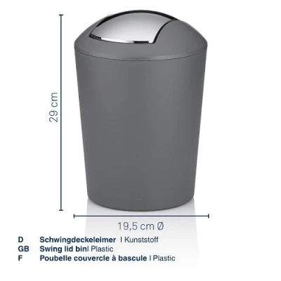 Kela Koš kosmetický MARTA 1,7 l plast starorůžová