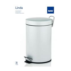 Kela Koš kosmetický LINDA 3 l, bílý