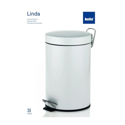 Kela Koš kosmetický LINDA 3 l, bílý