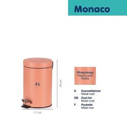 Kela Koš kosmetický MONACO 3l broskvově růžový