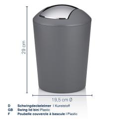 Kela Koš kosmetický s otočným víkem Marta 5 L plast nefrit zelená