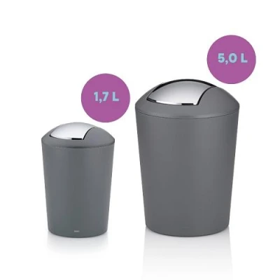 Kela Koš kosmetický s otočným víkem Marta 5 L plast nefrit zelená