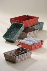 Kela Košík Alvaro 23x15 cm plast stříbrná šedá