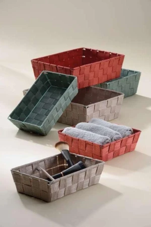 Kela Košík Alvaro 23x15 cm plast stříbrná šedá