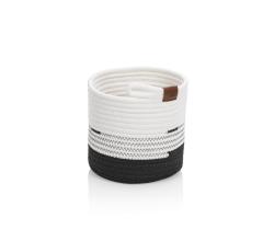 Kela Košík Hedda 18 cm směs bavlna/polyester bílo-černá
