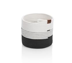 Kela Košík Hedda 23 cm směs bavlna/polyester bílo-černá Kela Košík Hedda 23 cm směs bavlna/polyester bílo-černá