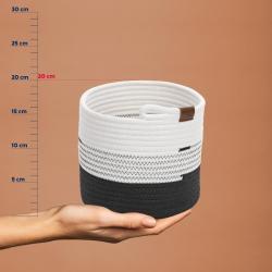 Kela Košík Hedda 23 cm směs bavlna/polyester bílo-černá