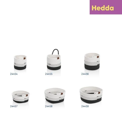 Kela Košík Hedda 23 cm směs bavlna/polyester bílo-černá