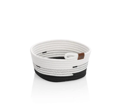 Kela Košík Hedda 25 cm směs bavlna/polyester bílo-černá Kela Košík Hedda 25 cm směs bavlna/polyester bílo-černá