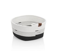 Kela Košík Hedda 28 cm směs bavlna/polyester bílo-černá