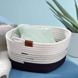 Kela Košík Hedda 28 cm směs bavlna/polyester bílo-černá