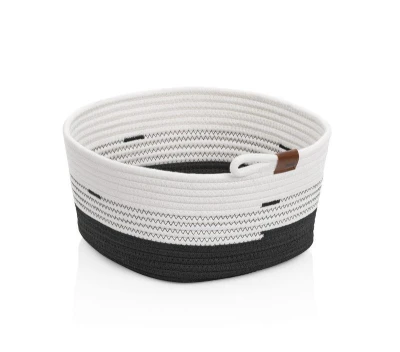 Kela Košík Hedda 32 cm směs bavlna/polyester bílá-černá Kela Košík Hedda 32 cm směs bavlna/polyester bílá-černá