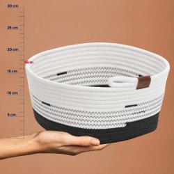 Kela Košík Hedda 32 cm směs bavlna/polyester bílá-černá