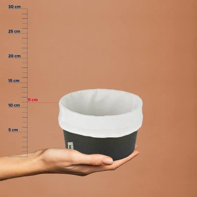 Kela Košík na chlieb Grana PU koža čierna 11,0cm 19,0cm