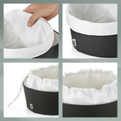 Kela Košík na chleba Grana PU kůže černá 11,0cm 19,0cm