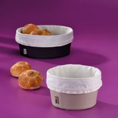 Kela Košík na chlieb Grana PU koža čierna 11,0cm 28,0cm