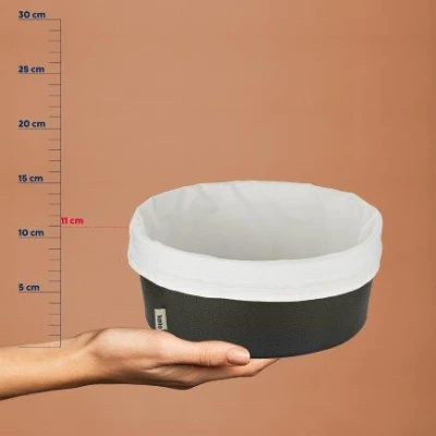 Kela Košík na chlieb Grana PU koža čierna 11,0cm 28,0cm