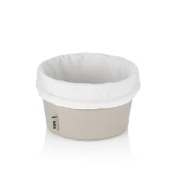 Kela Košík na chleba Grana PU kůže stříbrná šedá 11,0cm 19,0cm