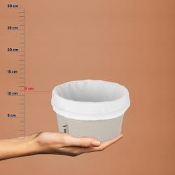 Kela Košík na chleba Grana PU kůže stříbrná šedá 11,0cm 19,0cm