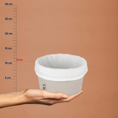 Kela Košík na chlieb Grana PU koža strieborná sivá 11,0cm 19,0cm