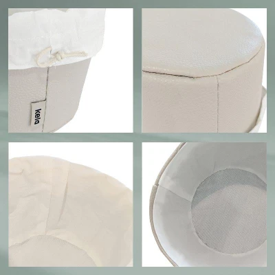 Kela Košík na chlieb Grana PU koža strieborná sivá 11,0cm 19,0cm