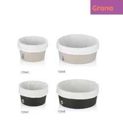 Kela Košík na chleba Grana PU kůže stříbrná šedá 11,0cm 19,0cm