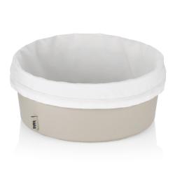 Kela Košík na chleba Grana PU kůže stříbrná šedá 11,0cm 28,0cm