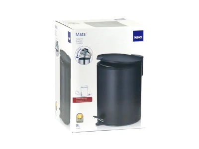 Kela Kozmetický kôš 5 l MATS čierna