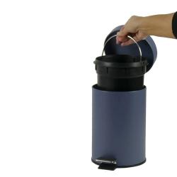Kela Kosmetický koš Monaco kov modrá 3l