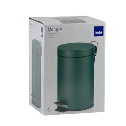 Kela Kosmetický koš Monaco kov zelená 3l