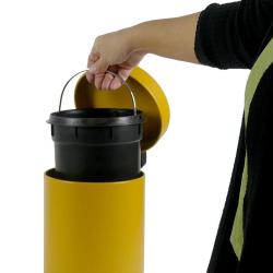 Kela Kosmetický koš Monaco kov žlutá 3l