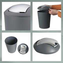 Kela Kosmetický koš s otočným víkem Marta 1,7 L zelená