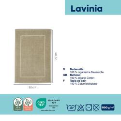 Kela Koupelnová předložka LAVINIA 100% biobavlna béžová 50x70 cm