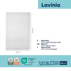 Kela Koupelnová předložka LAVINIA 100% biobavlna bílá 60x100 cm