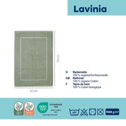 Kela Koupelnová předložka LAVINIA 100% biobavlna světle šedá 50x70 cm