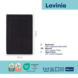 Kela Koupelnová předložka LAVINIA 100% organická bavlna černá 60x100 cm