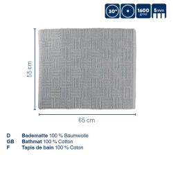 Kela Koupelnová předložka Leana 65x55 cm bavlna bílá