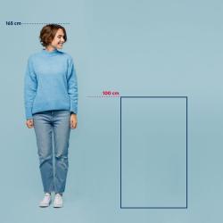 Kela Koupelnová předložka Maja 100% polyester mrazově modrá 100,0x60,0x1,5cm
