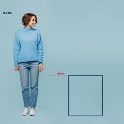Kela Koupelnová předložka Maja 100% polyester mrazově modrá 65,0x55,0x1,5cm