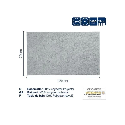 Kela Kúpeľňová predložka Maja 100% polyester nefritová zelená 120,0x70,0x1,5cm